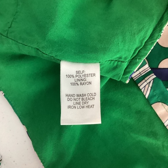 Lulus Mystical Moves Green Print Tie Back Crop Top Size L - Picture 6 of 6